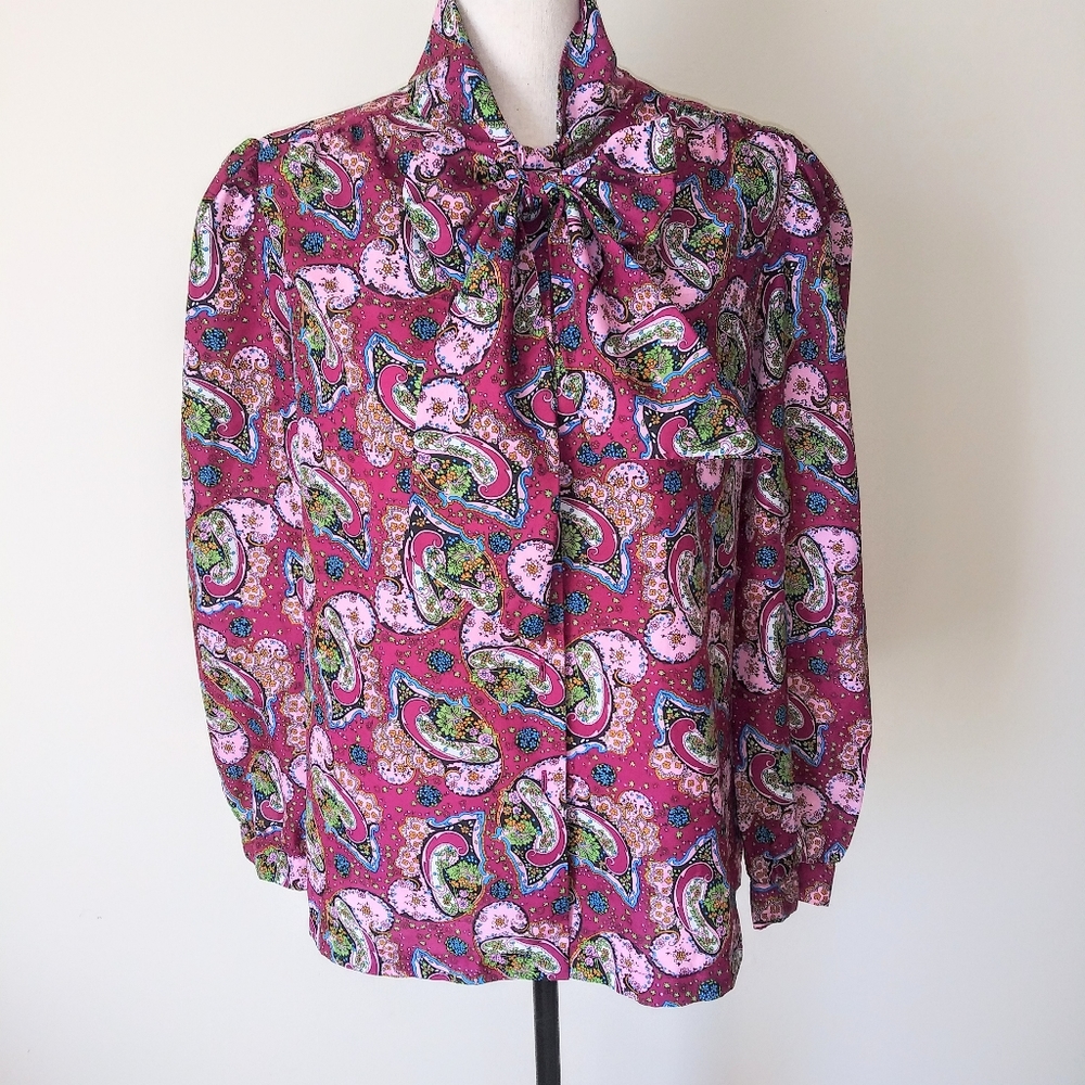 Vintage paisley blouse